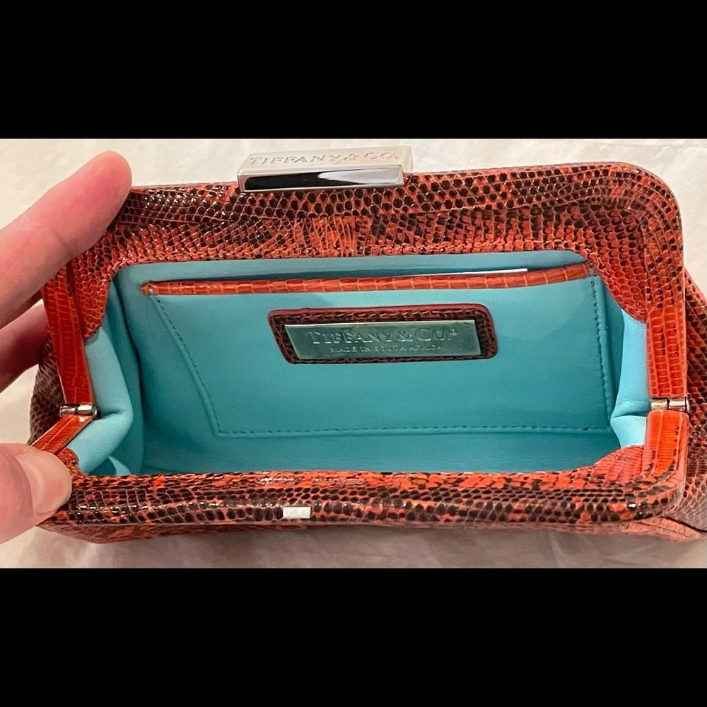 Tiffany & Co clutch genuine lizard